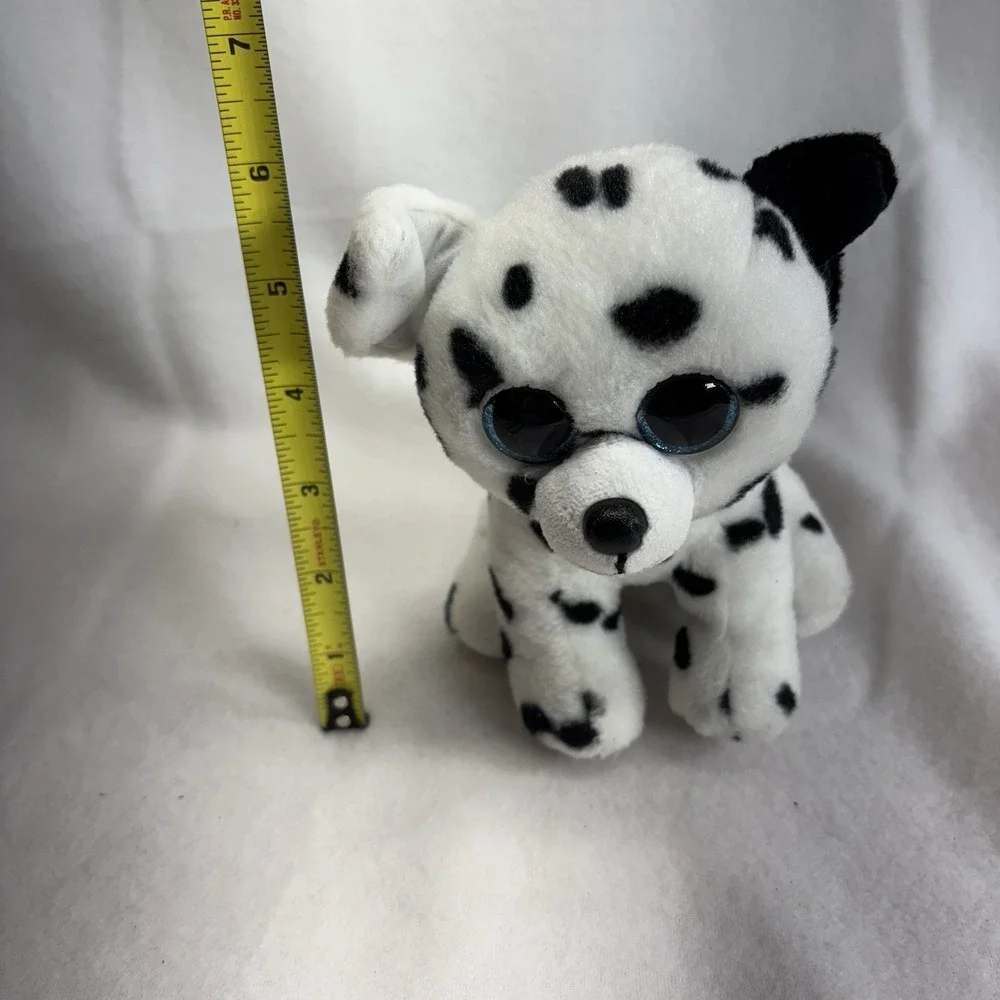 Ty Catcher Velvety-‎ FETCH the Dalmatian Dog 7 In (GLITTER / SPARKLE EYES)